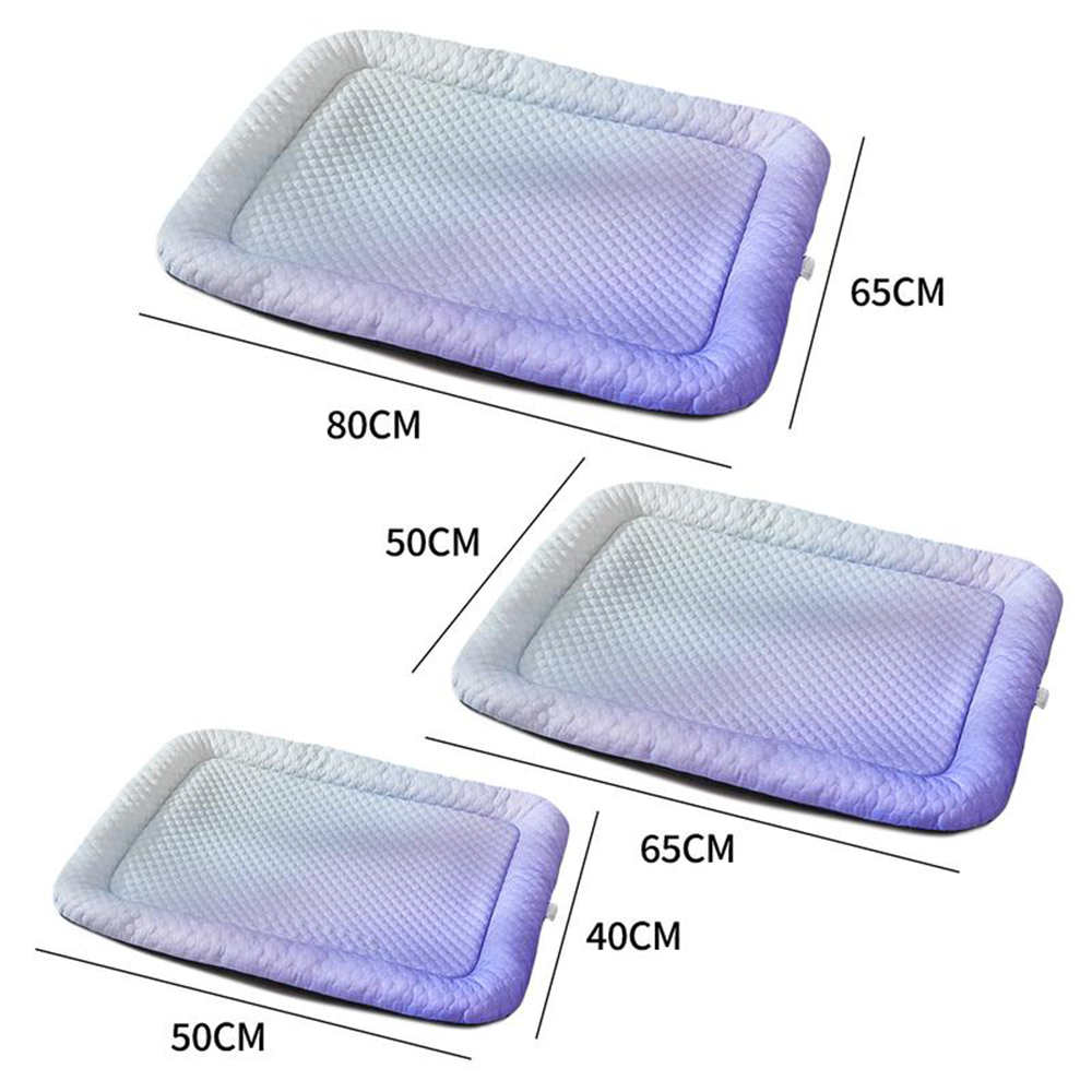 ❄️Pet Cooling Mat for Dogs & Cats 🐾 Naturally Cool Ice-Silk Pad • Breathable, Washable & Soft
