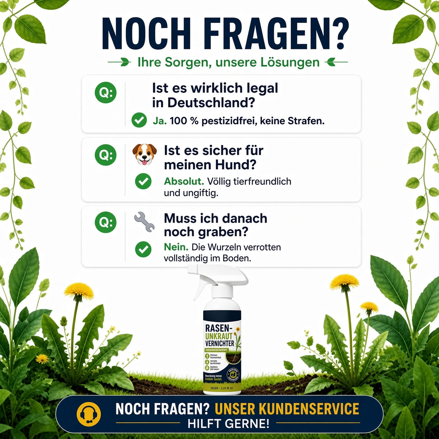 🔥 50 % RABATT 🌿 Unkraut-Stop – Stark gegen Unkraut & hemmt neues Wachstum | Für Garten, Wege & Hof ⚡