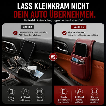 📱 Selbstklebende Auto-Aufbewahrungstasche – für Handy, Schlüssel, Karten & Trinkflasche 🔑💳🥤