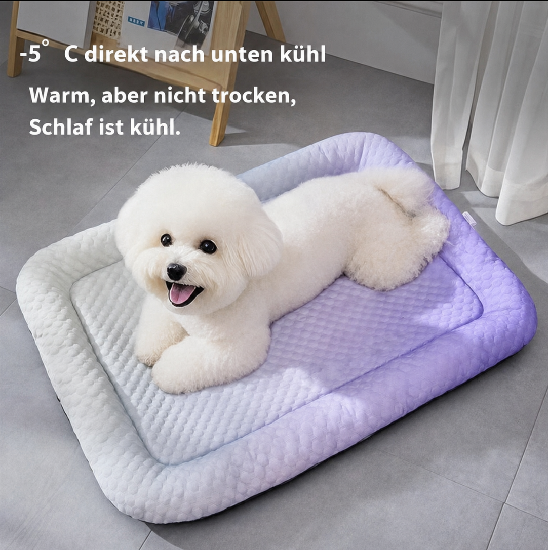 ❄️Pet Cooling Mat for Dogs & Cats 🐾  Naturally Cool Ice-Silk Pad • Breathable, Washable & Soft