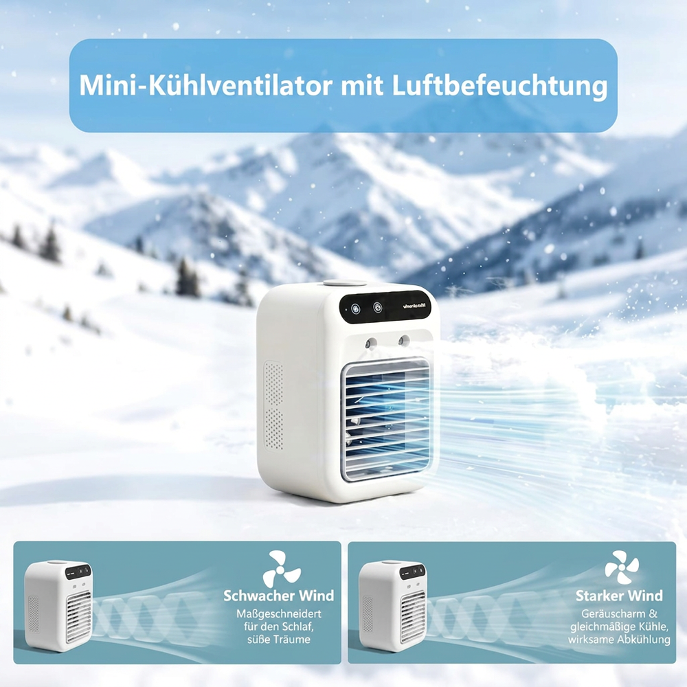 Ceryma® 🌬️Tragbare 3-in-1-Klimaanlage mit Ventilator & Luftreiniger