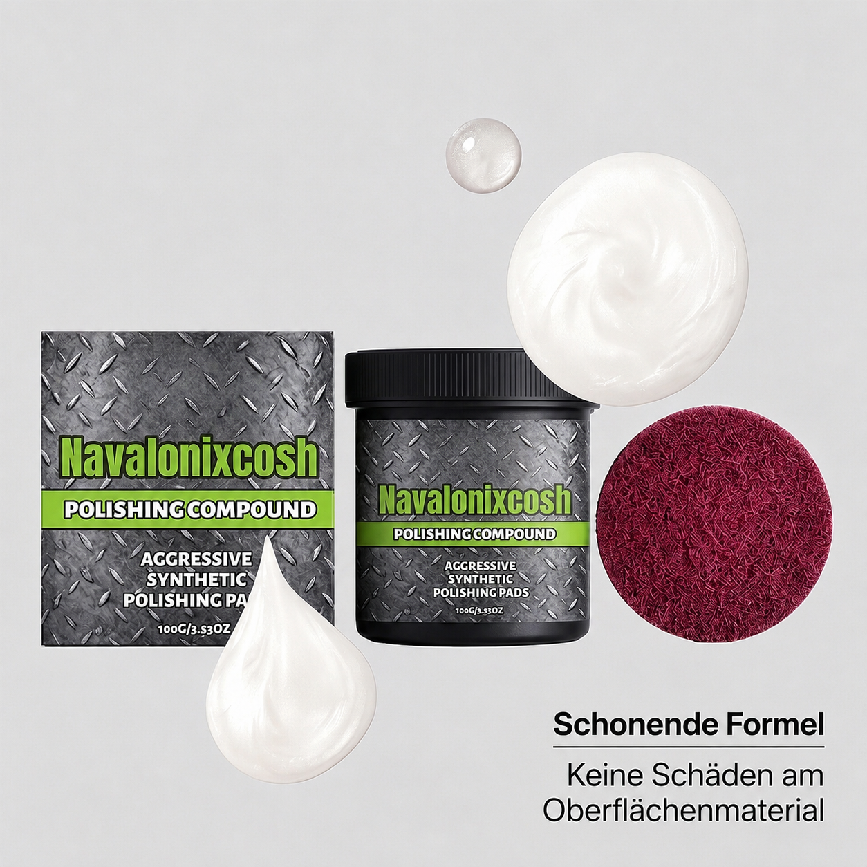 upsell🎉HEISSER VERKAUF✨All-in-One Polierpaste zur Oberflächen-Restaurierung mit Polierpad