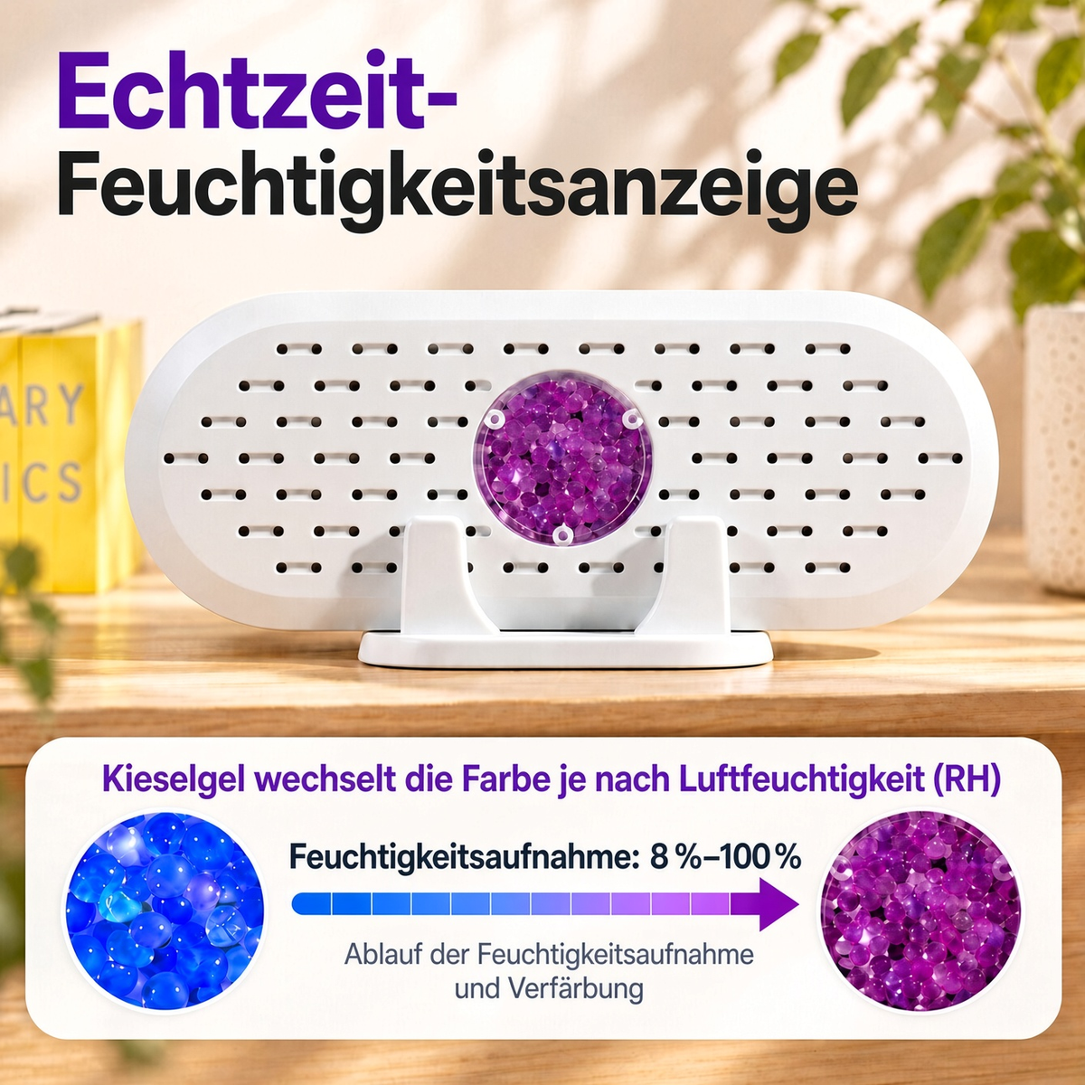 🔥 50% Rabatt ⏰ Mini-Wiederverwendbarer Luftentfeuchter – Tragbarer Feuchtigkeitsabsorber für Zuhause, Kleiderschrank & Bad