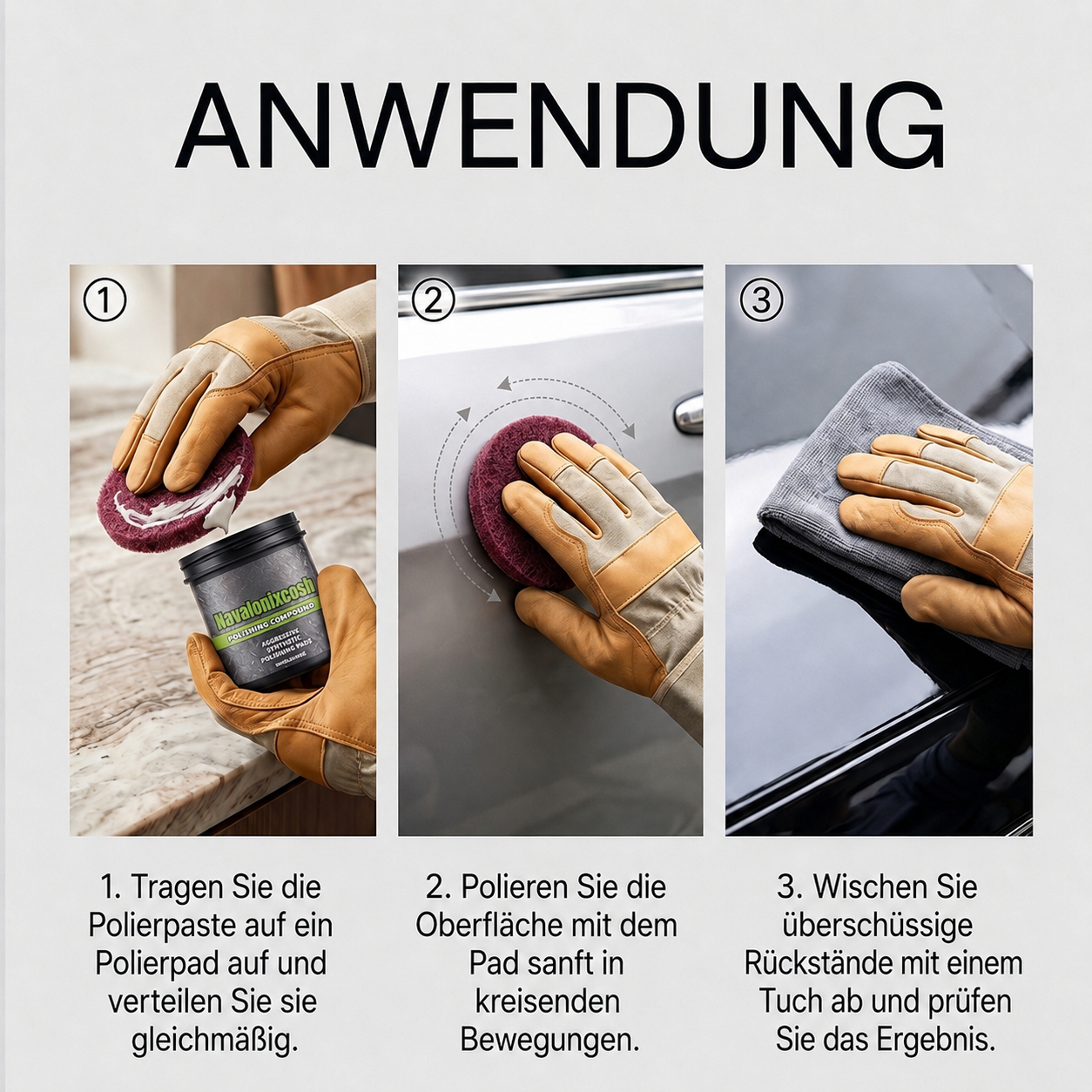 upsell🎉HEISSER VERKAUF✨All-in-One Polierpaste zur Oberflächen-Restaurierung mit Polierpad