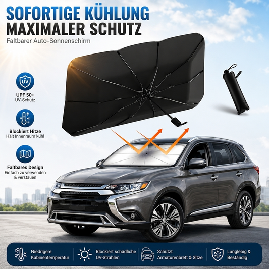 🔥Faltbare Windschutzscheiben-Sonnenschutz – Auto Sonnenschutz Schirm mit UV-Schutz & Wärmeisolierung | PKW, SUV