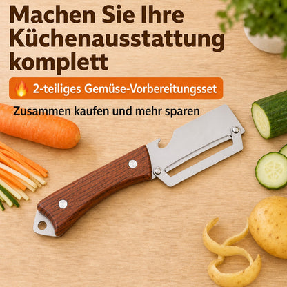 upsell 🥕🔪 2-in-1 Sparschäler-Set – Schälen & Julienne-Schneiden | 1 kaufen, 1 gratis