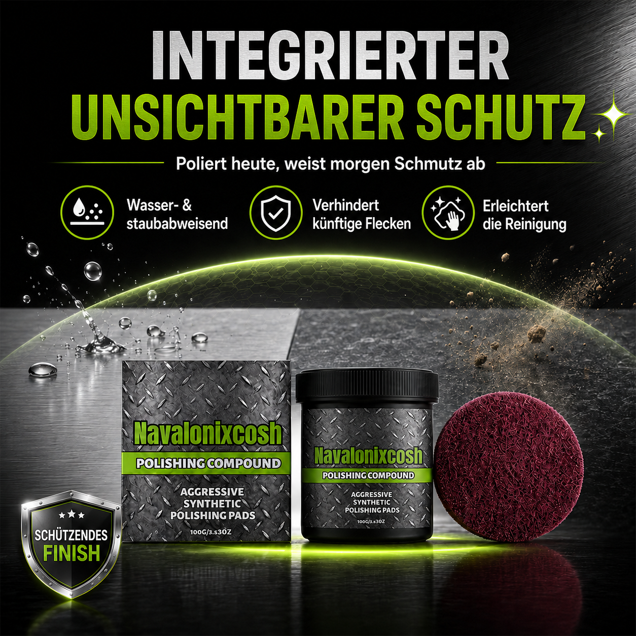 upsell🎉HEISSER VERKAUF✨All-in-One Polierpaste zur Oberflächen-Restaurierung mit Polierpad