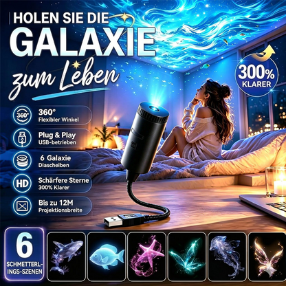 ✨ Plug-and-Play HD Galaxy & Ocean Projektor Nachtlicht 🥳 Über 50.000 zufriedene Nutzer
