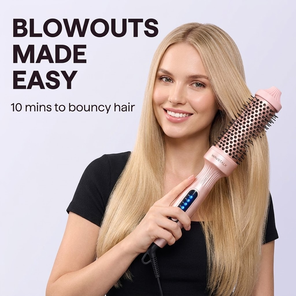 ✨ Heißluftbürste mit Ionen-Technologie – Schonendes Styling & weniger Frizz!