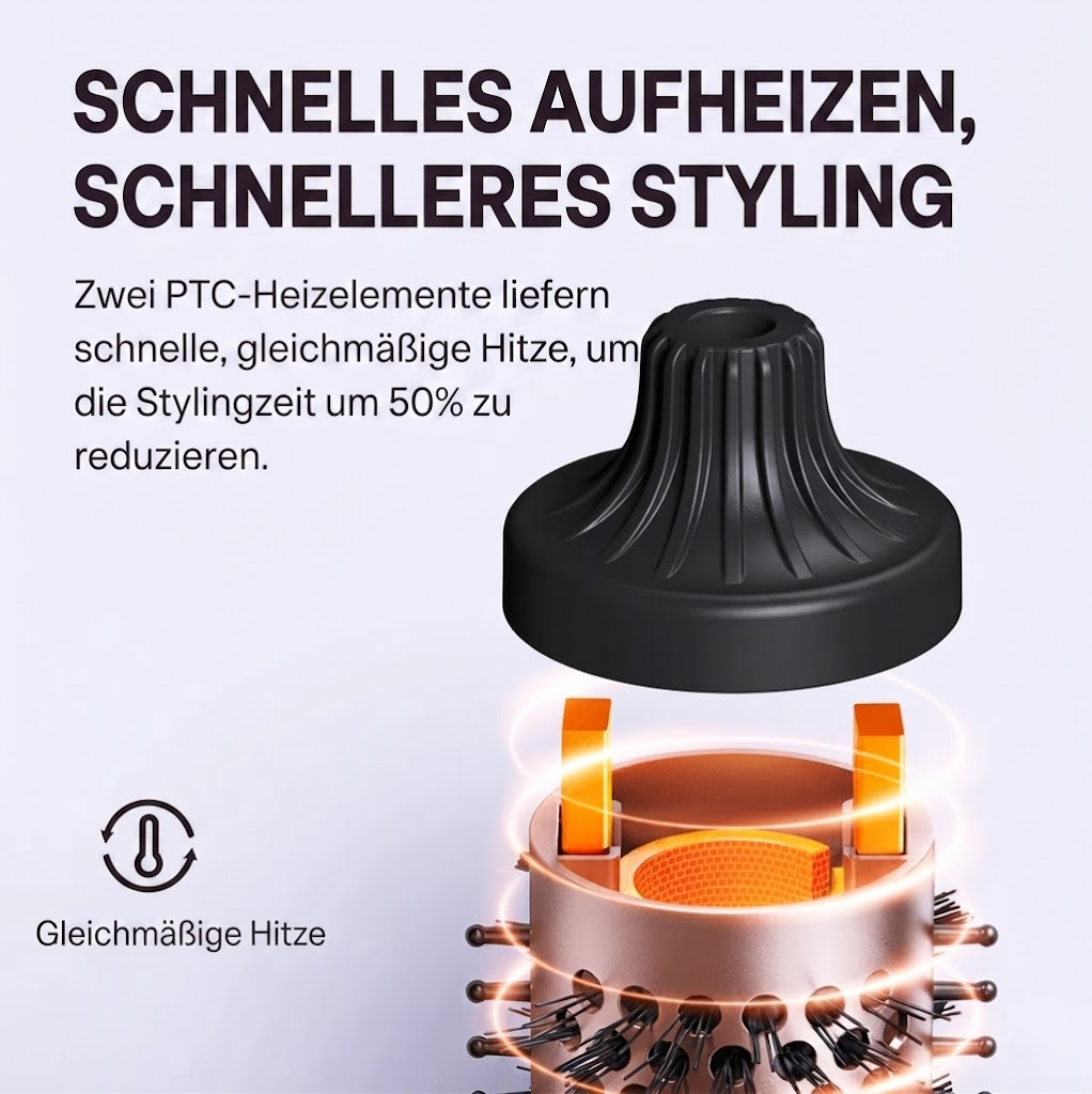 ✨ Heißluftbürste mit Ionen-Technologie – Schonendes Styling & weniger Frizz!