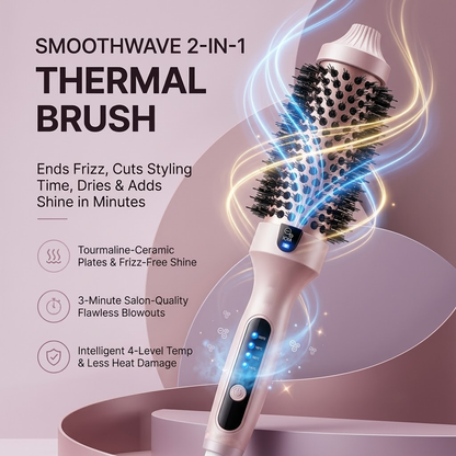 ✨ Heißluftbürste mit Ionen-Technologie – Schonendes Styling & weniger Frizz!