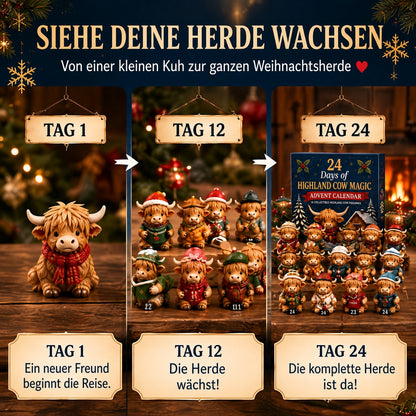 ⏳ Letzter Tag: 49 % Rabatt – 🐮 24-Tage Highland-Cow-Adventskalender