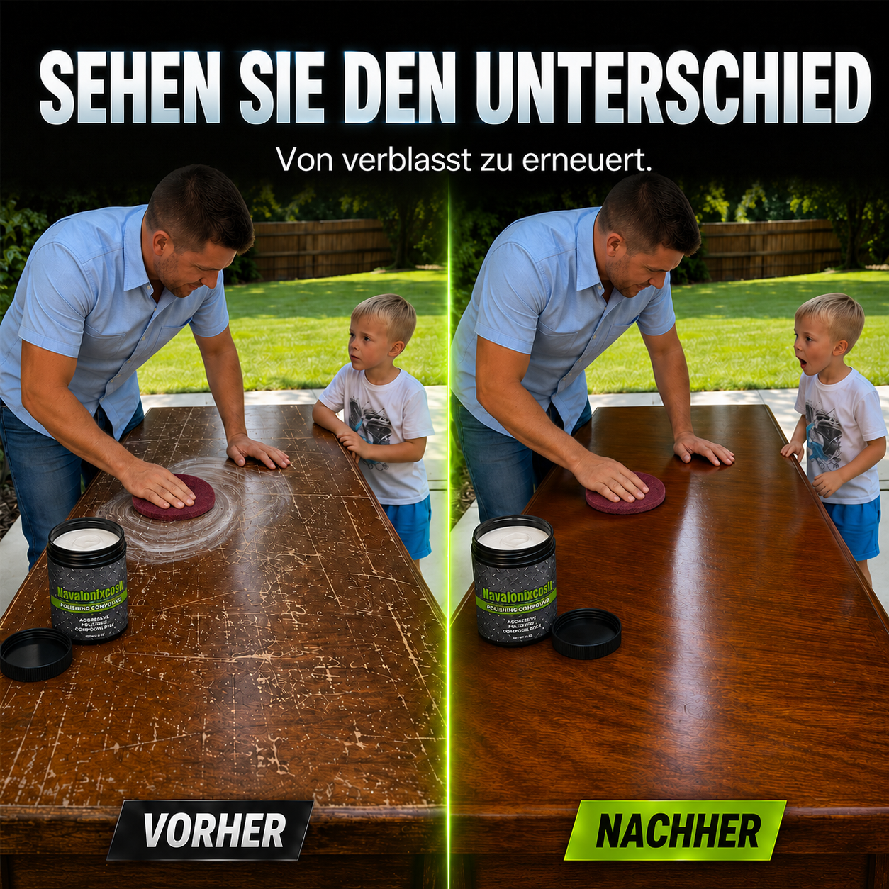 upsell🎉HEISSER VERKAUF✨All-in-One Polierpaste zur Oberflächen-Restaurierung mit Polierpad