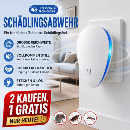 🔥 50 % RABATT 🔥 Multifunktionaler Ultraschall-Schädlingsvertreiber 🏠 Leise & verbesserte Version