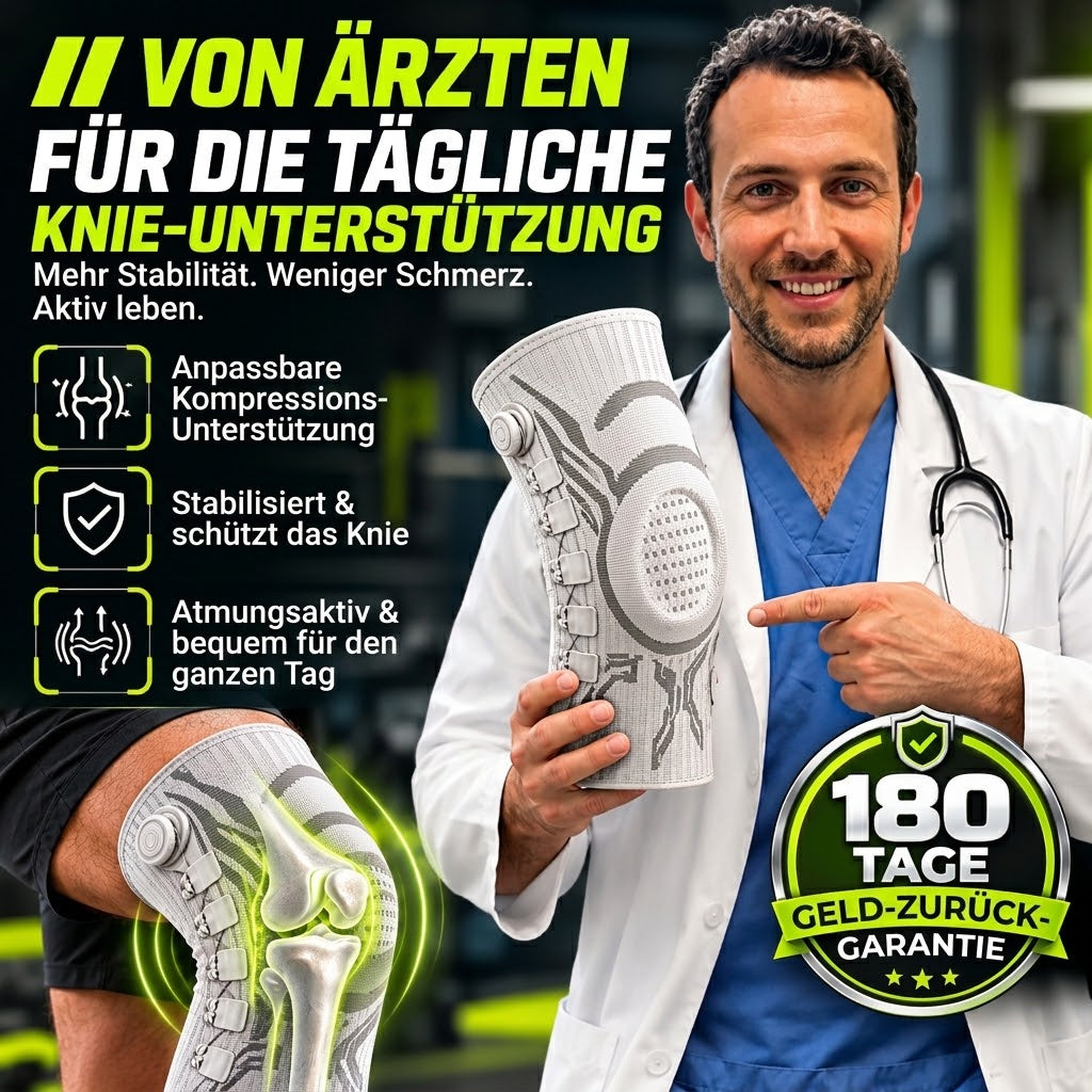 🏃 Professionelle verstellbare Sport-Kniebandage – Kompression, Stabilität & sicherer Halt bei jeder Bewegung