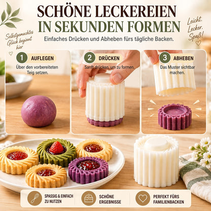 UPSELL🔥Jetzt 40 % Rabatt |✨ 2-in-1 Gebäckform – Süße Kunstwerke in Sekunden