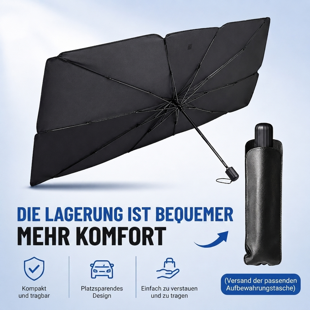 🔥Faltbare Windschutzscheiben-Sonnenschutz – Auto Sonnenschutz Schirm mit UV-Schutz & Wärmeisolierung | PKW, SUV