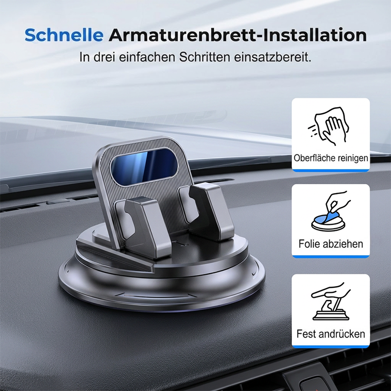 upsell🚗 JETZT 50% RABATT! 📱 Drehbarer Armaturenbrett-Autotelefonhalter – 360° verstellbar & rutschfest – Freihändige Handyhalterung 🛡️