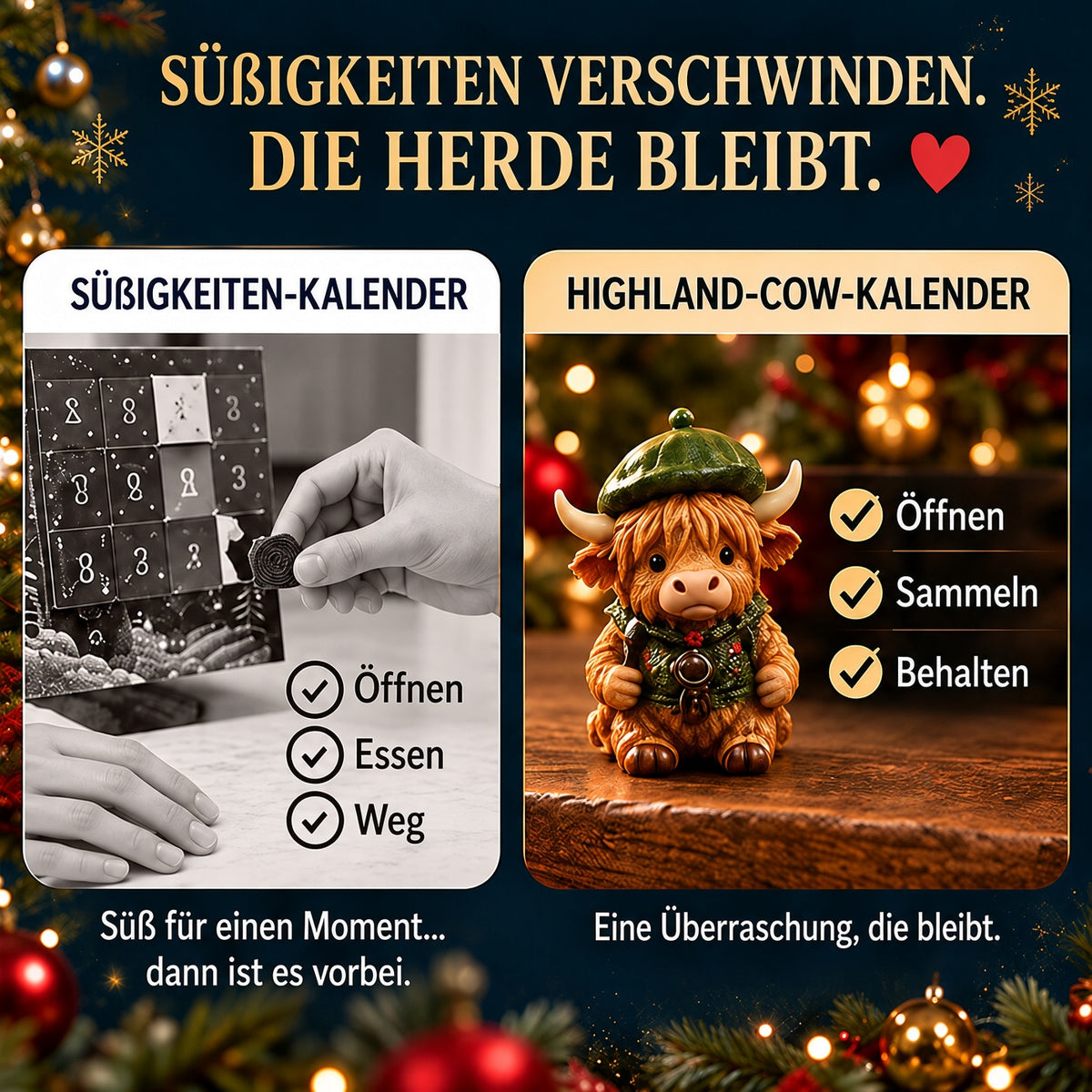 ⏳ Letzter Tag: 49 % Rabatt – 🐮 24-Tage Highland-Cow-Adventskalender