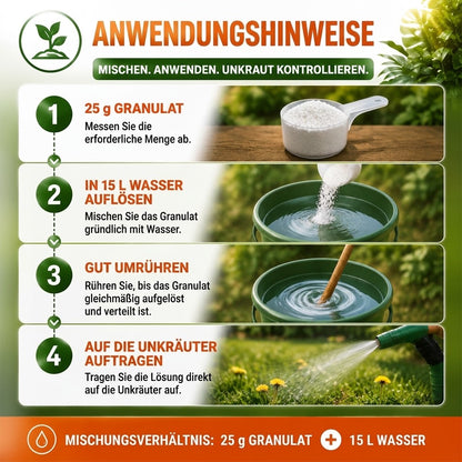 ⚡ 40% SPAREN | 2 in 1 Max Power Herbizid – Schnelle Unkrautbekämpfung ohne Glyphosa