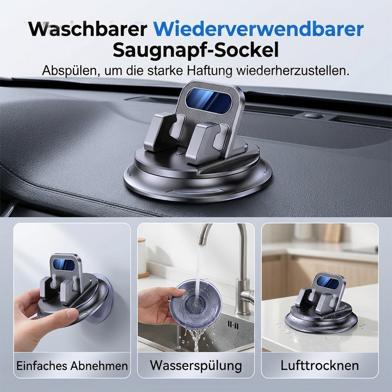 upsell🚗 JETZT 50% RABATT! 📱 Drehbarer Armaturenbrett-Autotelefonhalter – 360° verstellbar & rutschfest – Freihändige Handyhalterung 🛡️