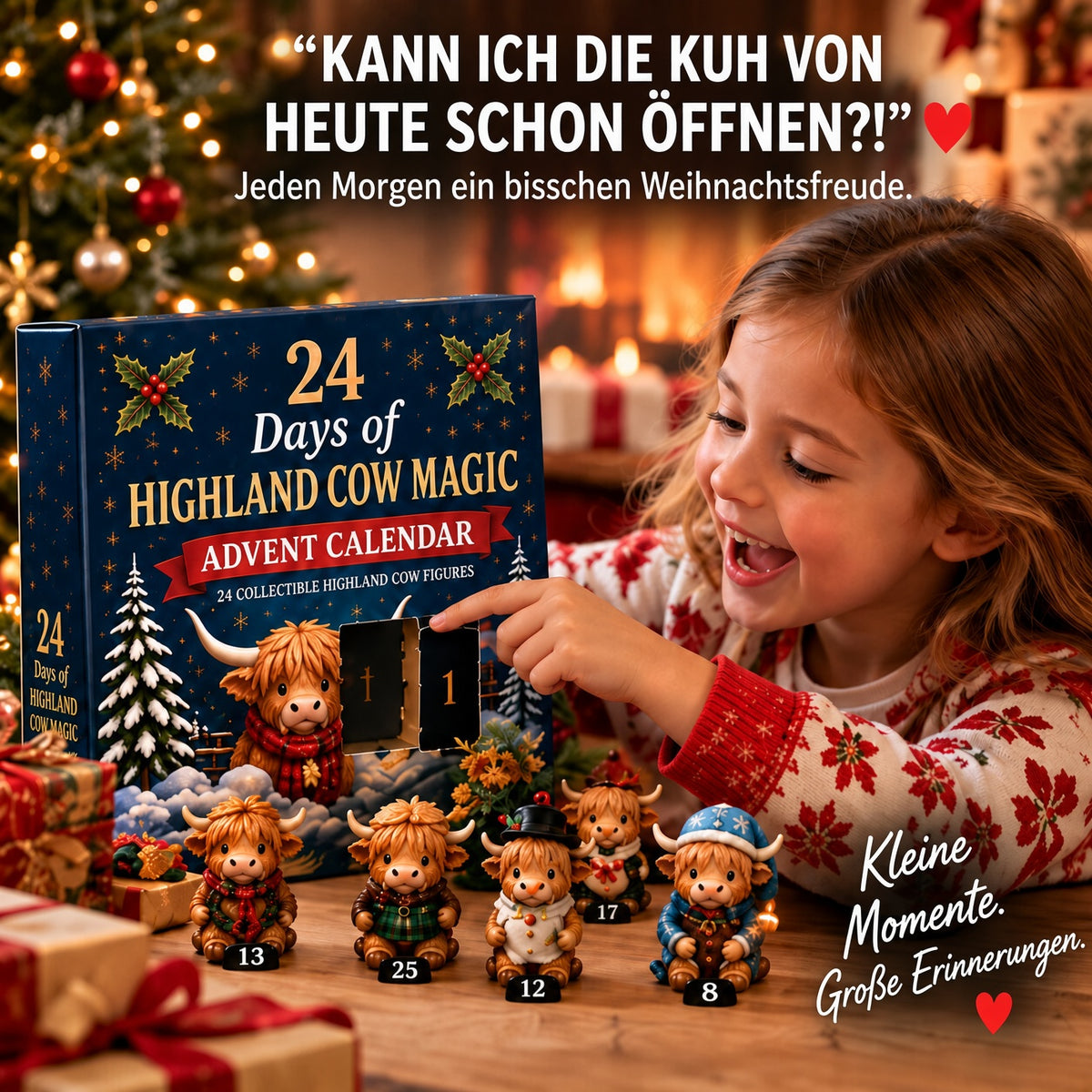 ⏳ Letzter Tag: 49 % Rabatt – 🐮 24-Tage Highland-Cow-Adventskalender