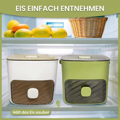 🔥 50% RABATT | Tragbarer Eiswürfelbereiter mit Deckel und integriertem Vorratsbehälter