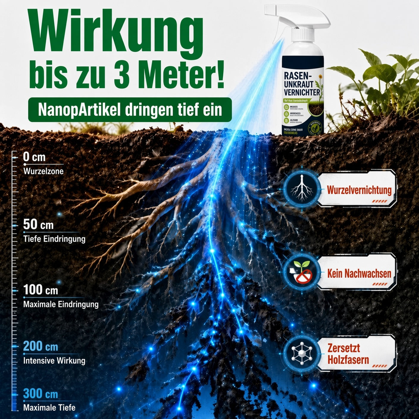 🔥 50 % RABATT 🌿 Unkraut-Stop – Stark gegen Unkraut & hemmt neues Wachstum | Für Garten, Wege & Hof ⚡
