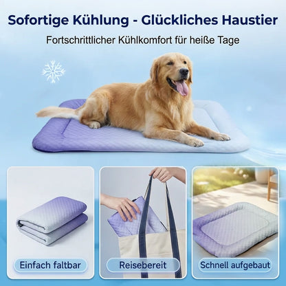 ❄️Pet Cooling Mat for Dogs & Cats 🐾  Naturally Cool Ice-Silk Pad • Breathable, Washable & Soft