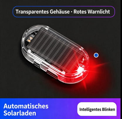 🚗 Auto-Zubehör Angebot – 2er-Pack Solar-LED-Warnleuchten ☀️ Kabellose blinkende Sicherheitsleuchten mit automatischem Lichtsensor
