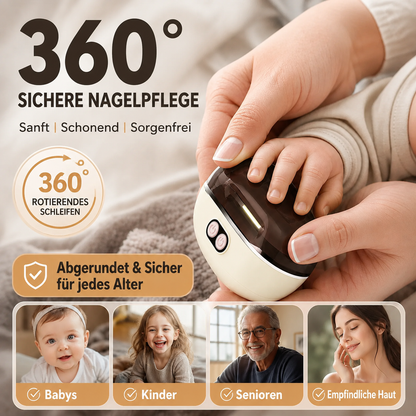 🔥 Nur für kurze Zeit: 50 % sparen! ✂️ 2-in-1 Elektrischer Nagelknipser mit Polierfunktion 💅