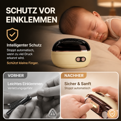 🔥 Nur für kurze Zeit: 50 % sparen! ✂️ 2-in-1 Elektrischer Nagelknipser mit Polierfunktion 💅