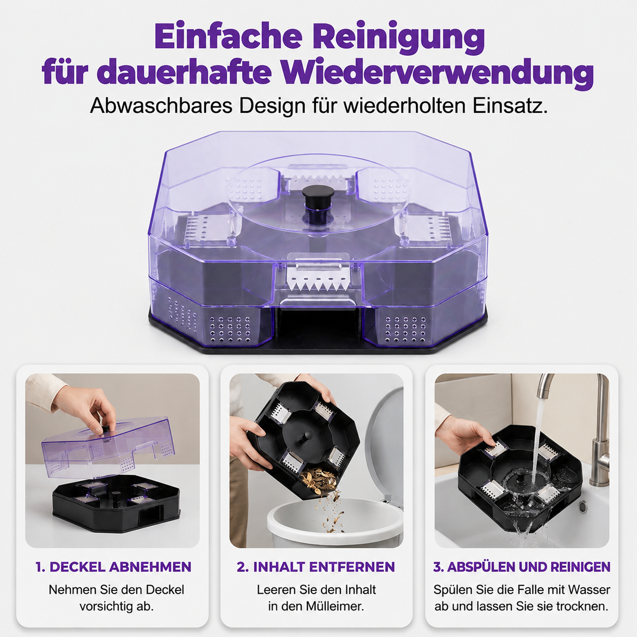 🥳HEISSER SALE 2026🥳💞50.000+ VERKAUFT!❤️🚫 Wiederverwendbare Kakerlakenfalle