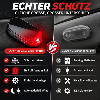🚗 Auto-Zubehör Angebot – 2er-Pack Solar-LED-Warnleuchten ☀️ Kabellose blinkende Sicherheitsleuchten mit automatischem Lichtsensor