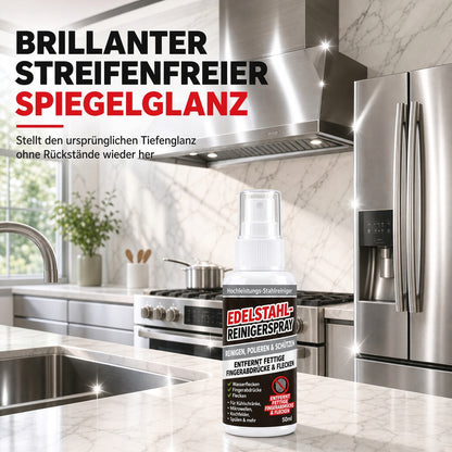✨ 50 % Rabatt | Edelstahl-Reinigungs- & Polierspray für Kühlschrank, Dunstabzugshaube, Backofen und weitere Küchengeräte