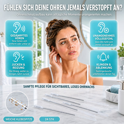 upsell✨ ✨ 1+1 GRATISWiederverwendbarer Ohrreiniger mit Haftspitze – Sanfte Ohrenpflege ohne Kratzen