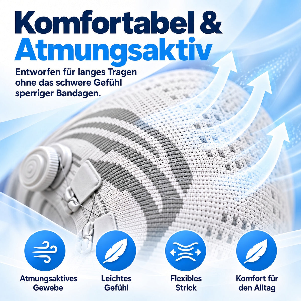 🏆 50% RABATT | 🦵Verstellbare Kniebandage mit Gezielter Kompression & Optimaler Stabilität – Ergonomische Kniestütze für Alltag, Sport & Tägliche Bewegung