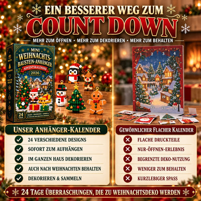 ⏳ Nur noch heute 49 % sparen! – 🎄 24-Tage-Mini-Weihnachtsornament-Adventskalender