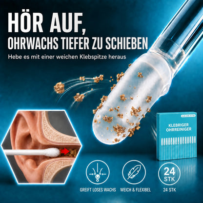 ✨ 1+1 GRATISWiederverwendbarer Ohrreiniger mit Haftspitze – Sanfte Ohrenpflege ohne Kratzen