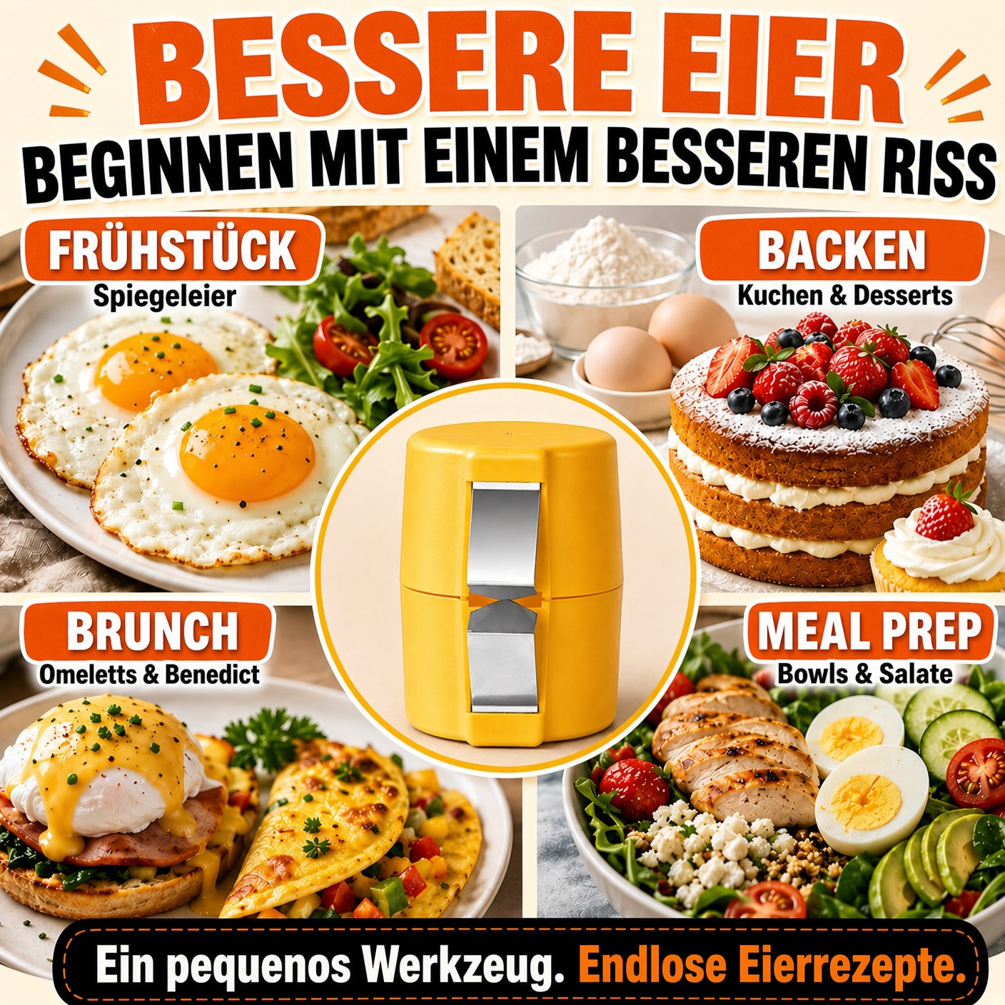 🔥🔥 Nur für kurze Zeit 😮‍💨 1 kaufen, 1 GRATIS! 🍳 Schneller Eieröffner – Hunderte Eier schneller und sauberer öffnen 🔥