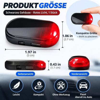 🚗 Auto-Zubehör Angebot – 2er-Pack Solar-LED-Warnleuchten ☀️ Kabellose blinkende Sicherheitsleuchten mit automatischem Lichtsensor
