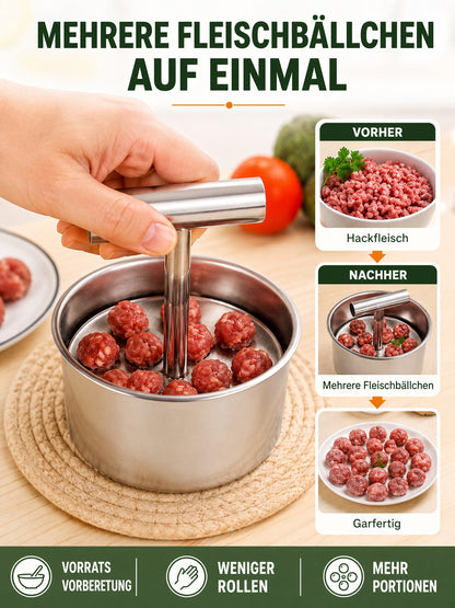 🍳 Kitchen Deal ✨ Stainless Steel Manual Dumpling & Fish Ball Maker for Quick, Easy Homemade Meals