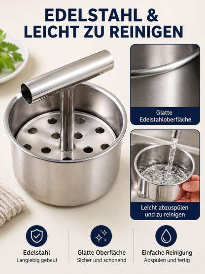 🍳 Kitchen Deal ✨ Stainless Steel Manual Dumpling & Fish Ball Maker for Quick, Easy Homemade Meals
