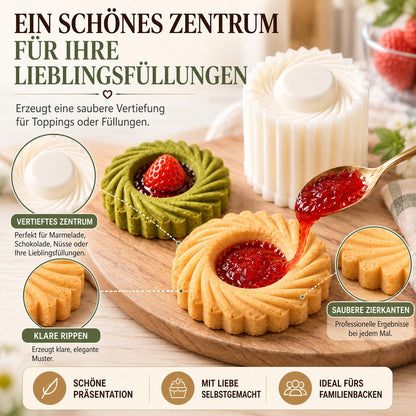 UPSELL🔥Jetzt 40 % Rabatt |✨ 2-in-1 Gebäckform – Süße Kunstwerke in Sekunden