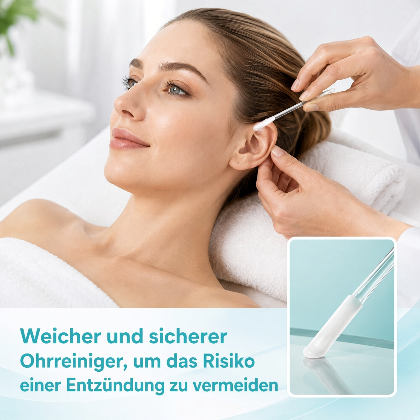 upsell✨ ✨ 1+1 GRATISWiederverwendbarer Ohrreiniger mit Haftspitze – Sanfte Ohrenpflege ohne Kratzen
