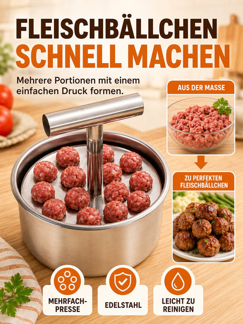 🍳 Kitchen Deal ✨ Stainless Steel Manual Dumpling & Fish Ball Maker for Quick, Easy Homemade Meals