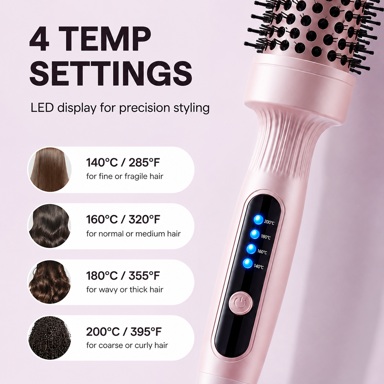 ✨ Heißluftbürste mit Ionen-Technologie – Schonendes Styling & weniger Frizz!