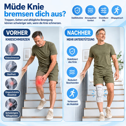 🏆 50% RABATT | 🦵Verstellbare Kniebandage mit Gezielter Kompression & Optimaler Stabilität – Ergonomische Kniestütze für Alltag, Sport & Tägliche Bewegung