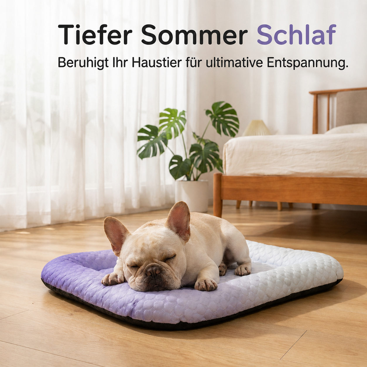 ❄️Pet Cooling Mat for Dogs & Cats 🐾  Naturally Cool Ice-Silk Pad • Breathable, Washable & Soft