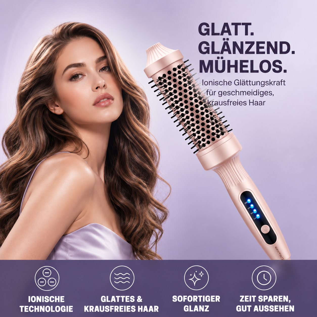 ✨ Heißluftbürste mit Ionen-Technologie – Schonendes Styling & weniger Frizz!
